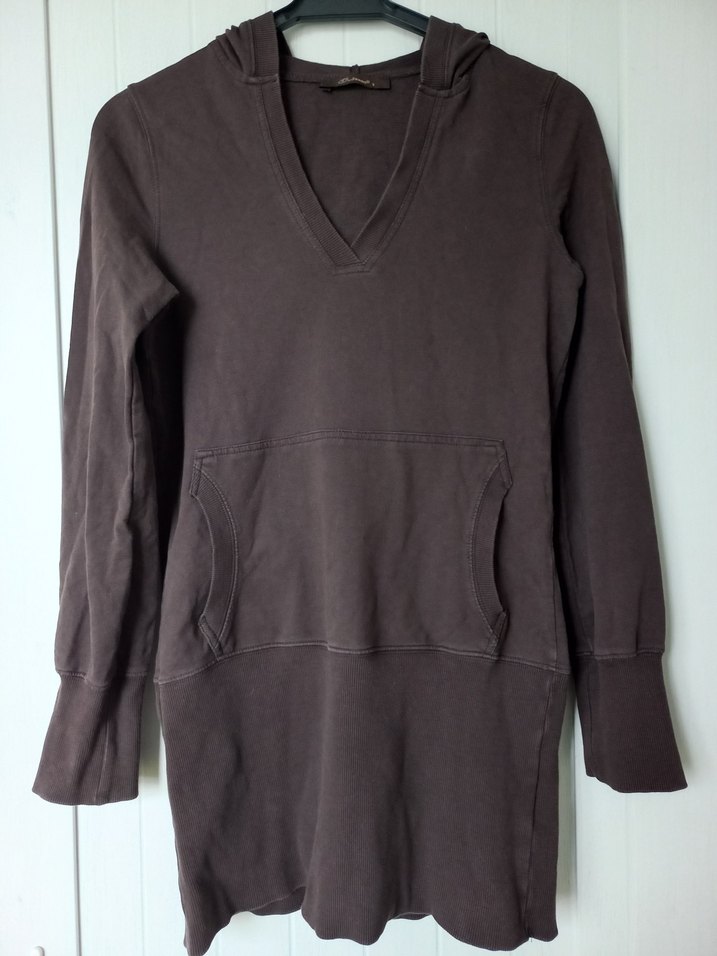 Kahverengi Kapüşonlu Sweatshirt - Görsel 2