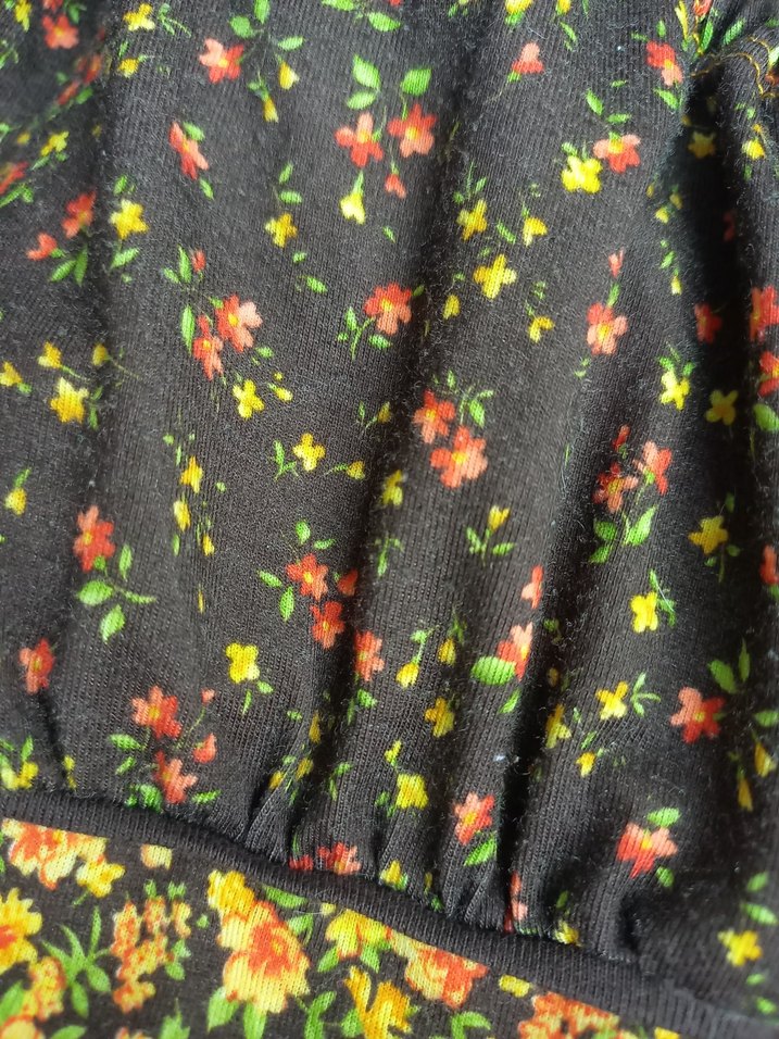 Bohem Kısa Kollu Çiçekli Tunik - Görsel 4