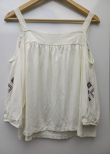 Nakışlı Bohem Bluz - Görsel 2