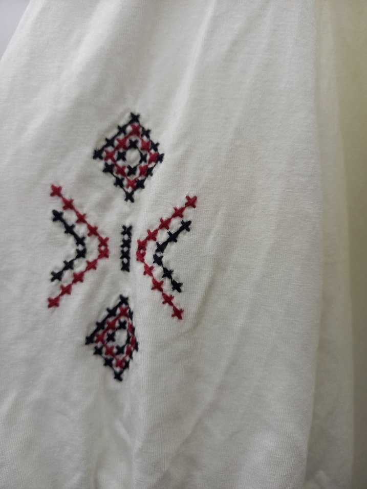 Nakışlı Bohem Bluz - Görsel 3