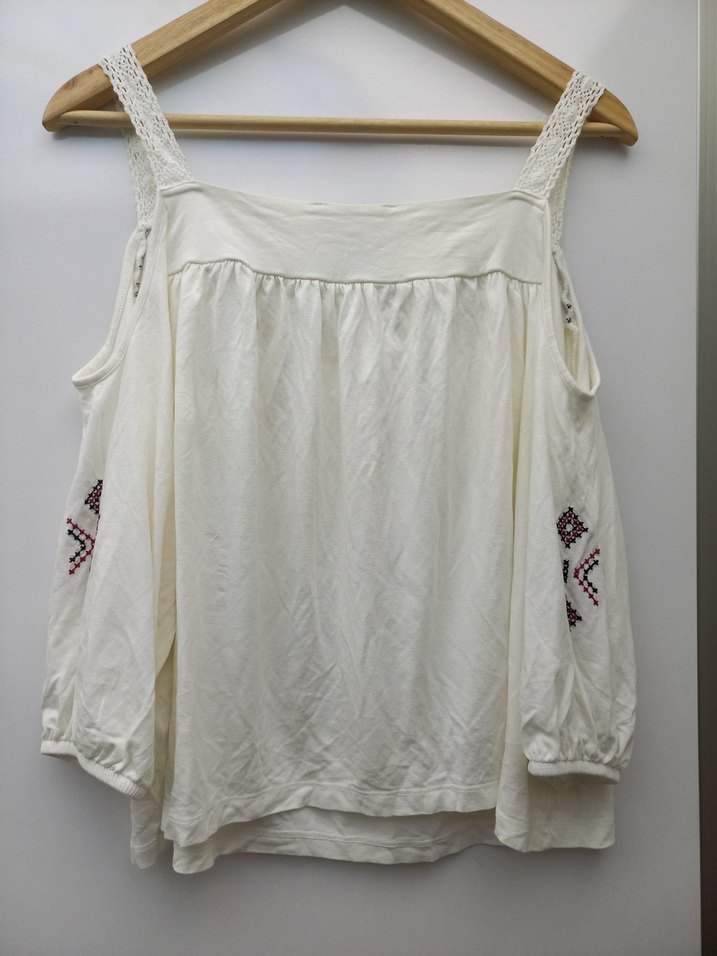 Nakışlı Bohem Bluz - Görsel 2