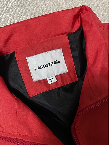 l/xl Beden kırmızı Renk Lacoste yağmurluk
