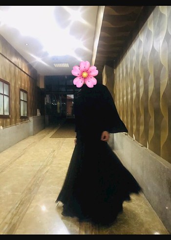 Uzun Siyah Gotik Drape Detaylı Kadın Abiye - Görsel 2