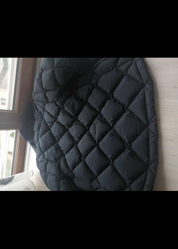 Düğmeli Siyah Kadın Kışlık Mont - Görsel 4