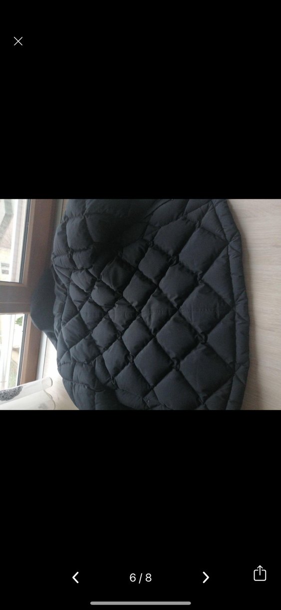 Düğmeli Siyah Kadın Kışlık Mont - Görsel 4