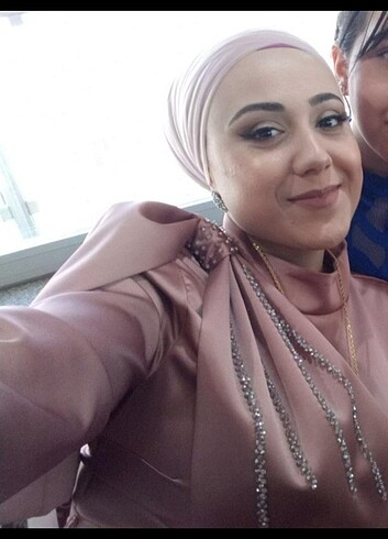 Saten tesettür abiye