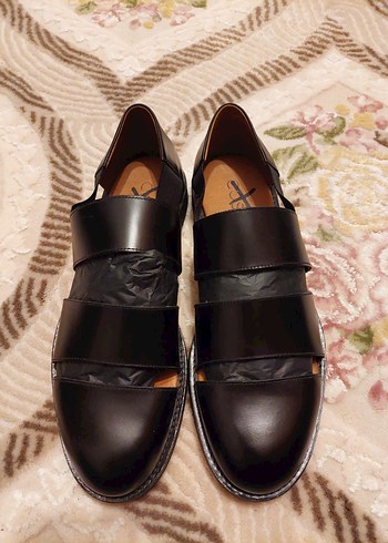 Siyah Erkek Kemerli Klasik Sandalet - Görsel 2