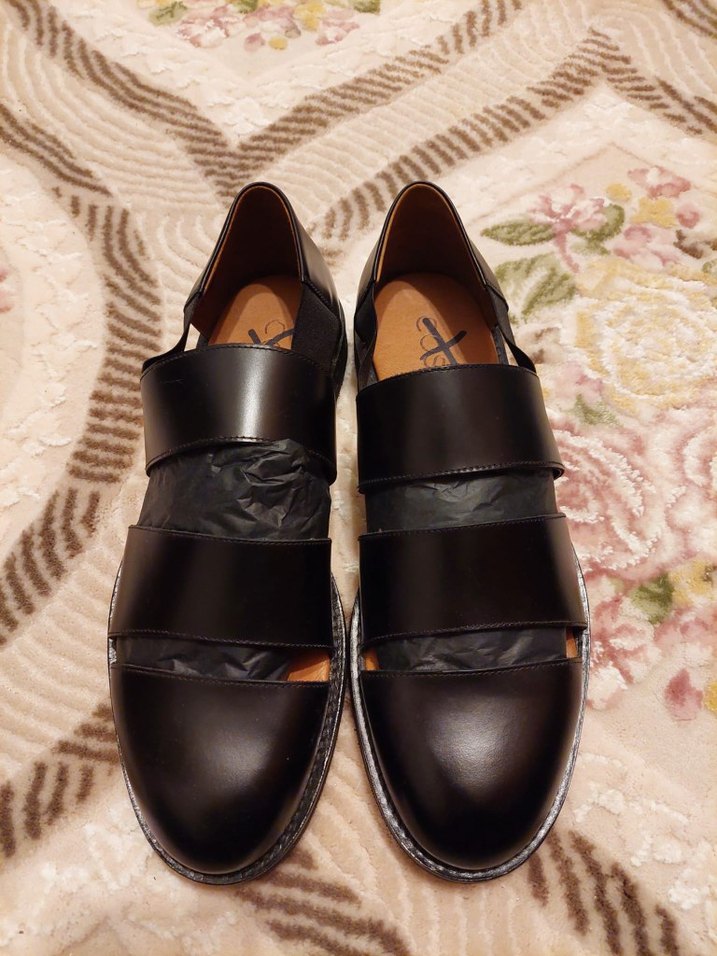 Siyah Erkek Kemerli Klasik Sandalet - Görsel 2