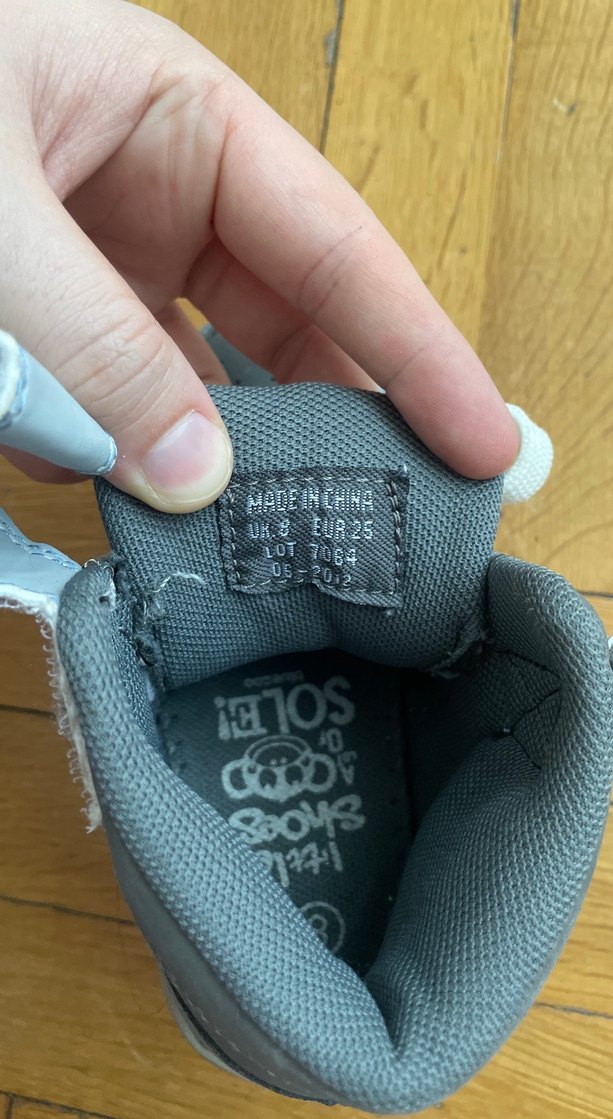 Gri Erkek Çocuk Spor Ayakkabı Velcro - Görsel 4