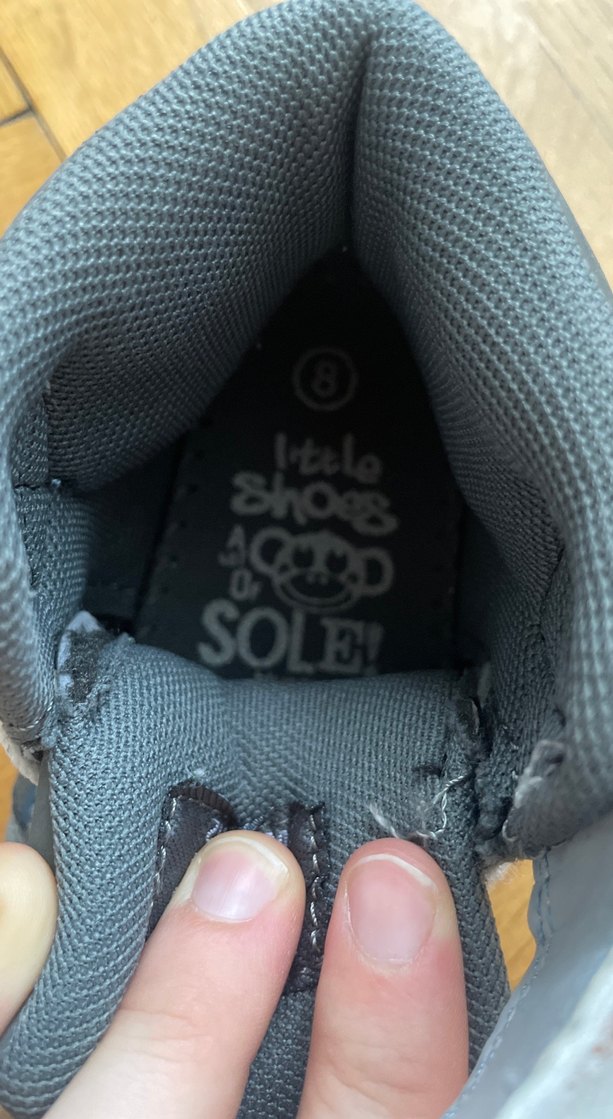 Gri Erkek Çocuk Spor Ayakkabı Velcro - Görsel 3