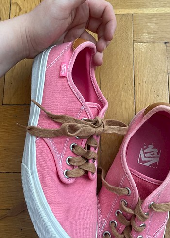 Pembe Bağcıklı Kadın Sneaker - Görsel 7