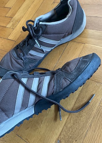 Adidas Erkek Outdoor Gri Kahverengi Ayakkabı - Görsel 10