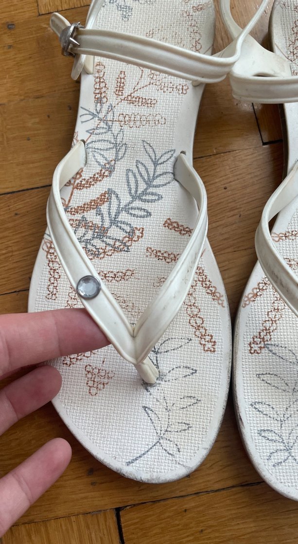 Beyaz Kadın Sandalet - Görsel 2