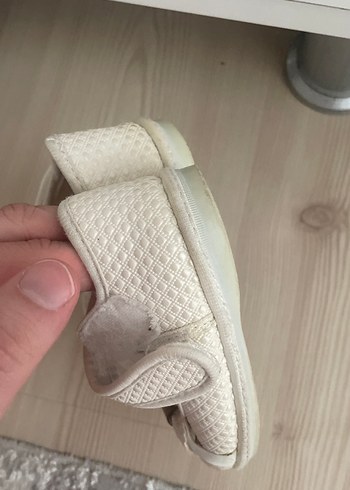 Beyaz Kız Çocuk Ballet Flats Velcro ile - Görsel 7