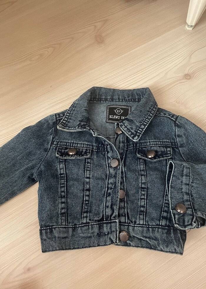 Kız bebek kot ceket - Görsel 2