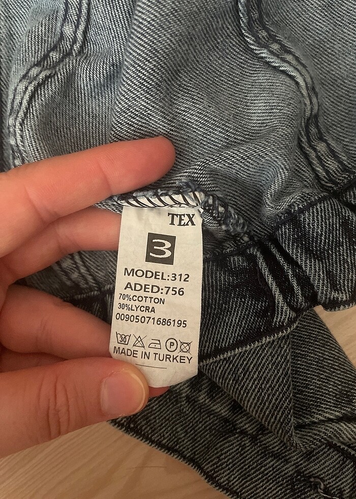 Kız bebek kot ceket - Görsel 5