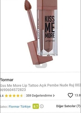 #ruj #flormar #mat #kalici