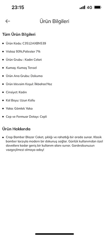 38 Beden kahverengi Renk Blazer ceket