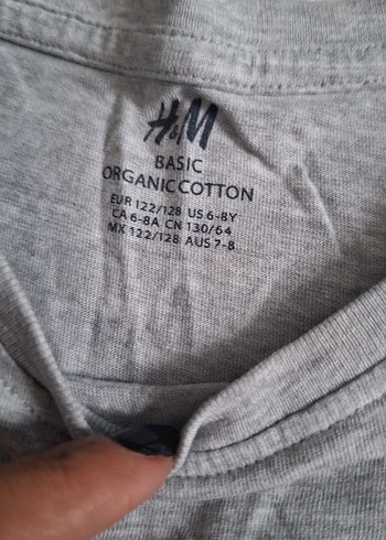 Kız Çocuk Gri Uzun Kollu penye Tişört - Görsel 2