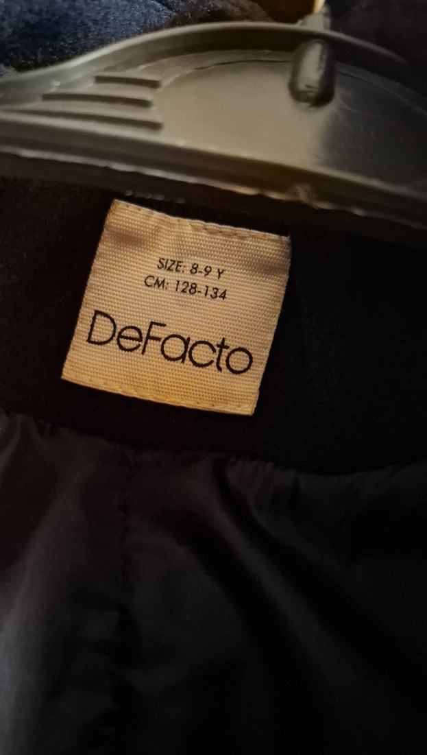 lacivert  Erkek Çocuk kaşeDüğmeli Kaban - Görsel 2