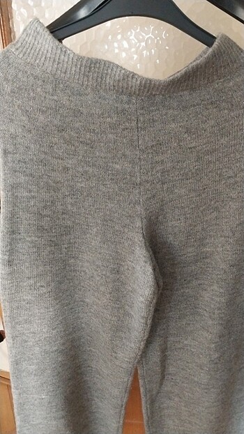 H&M Gri yün pantolon