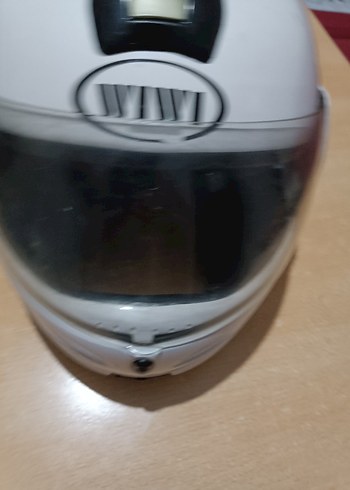 Parlak Beyaz Seramik Motosiklet Kaskı - Görsel 6