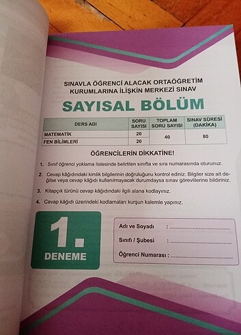  Beden LGS Deneme Seti 10 deneme Sıfır 