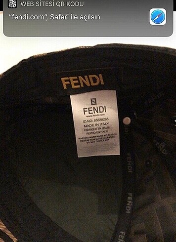  Beden FENDİ ORJİNAL ŞAPKA