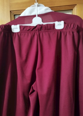 Bordo Kadın Uzun Kollu Uzun Boy İkili takım - Görsel 5