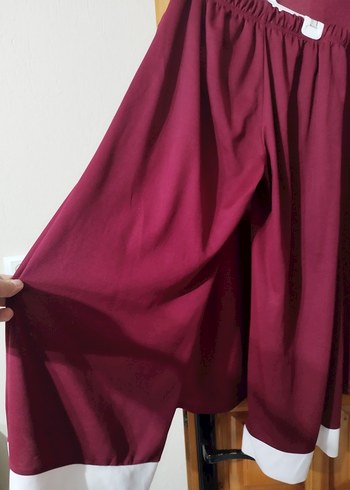 Bordo Kadın Uzun Kollu Uzun Boy İkili takım - Görsel 3