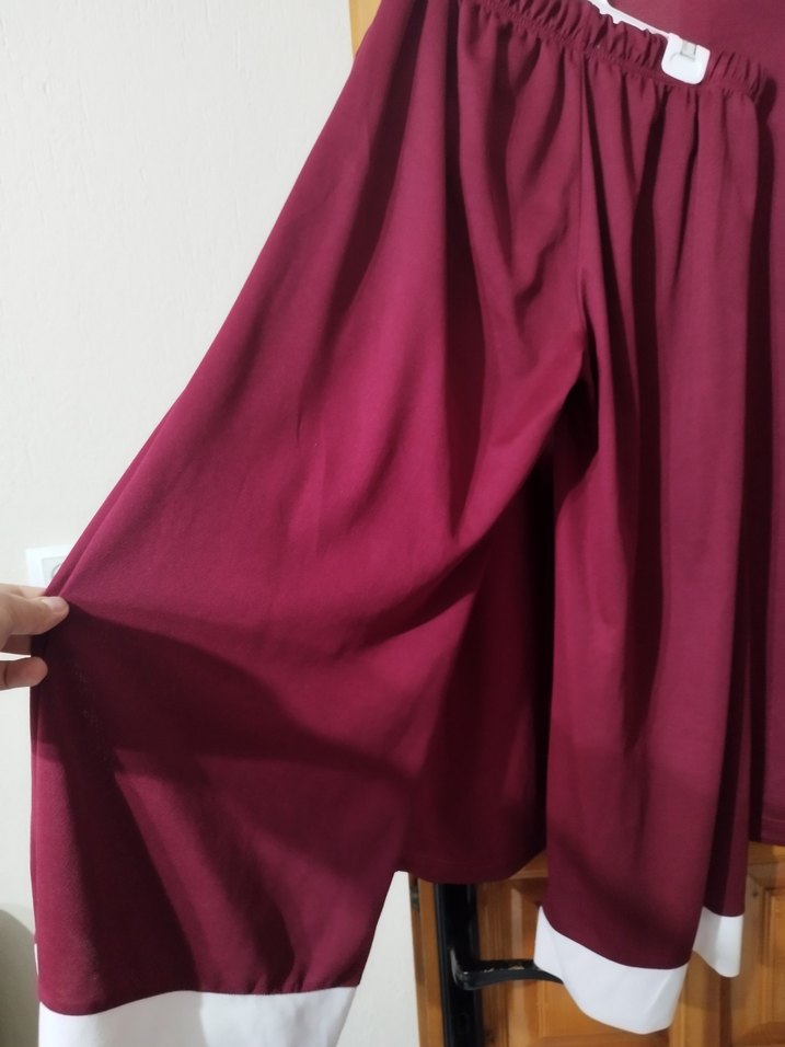 Bordo Kadın Uzun Kollu Uzun Boy İkili takım - Görsel 3