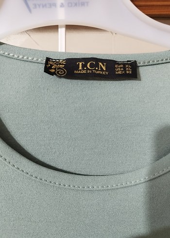 Uzun Kollu Mavi Robalı Rahat Tunik - Görsel 7