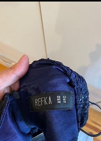 42 Beden lacivert Renk Tesettür abiye