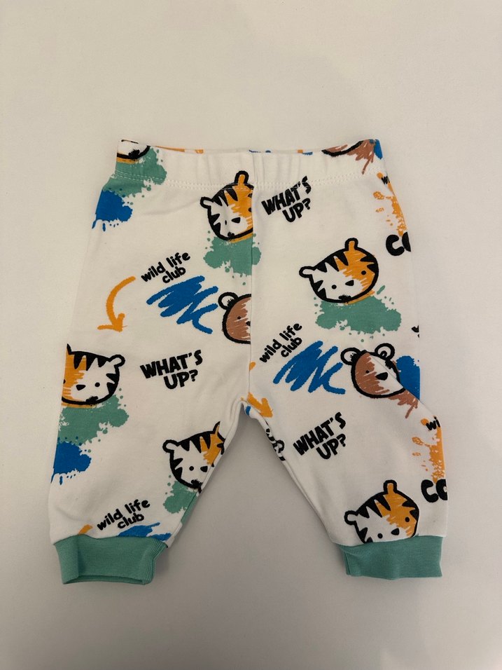 Bebek Erkek Çok Renkli Baskılı Pamuklu Takım - Görsel 2