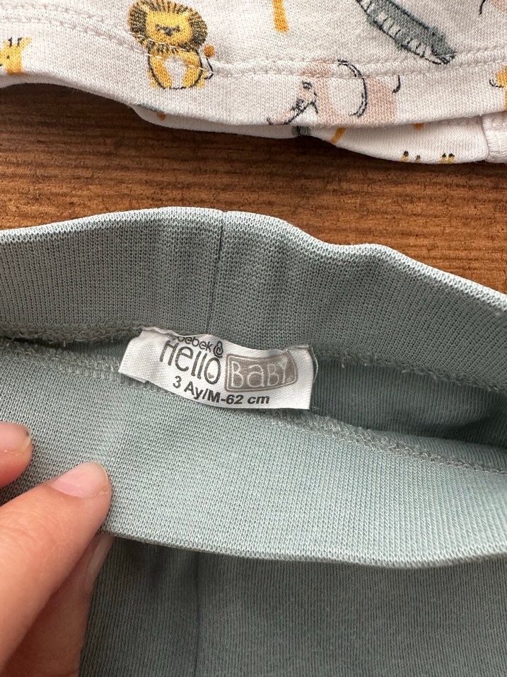 Bebek Erkek Baskılı Uzun Kollu Üçlü Takım - Görsel 2