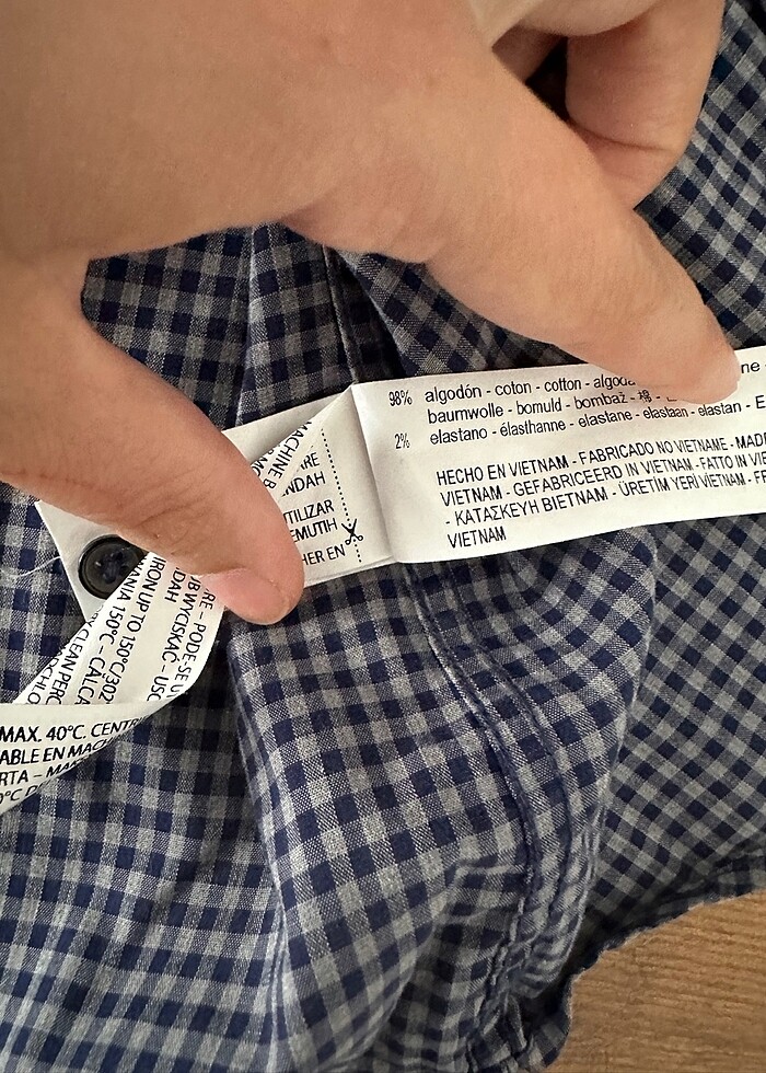 Zara kareli gömlek - Görsel 4