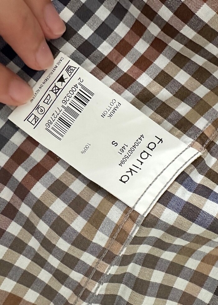 Fabrika kareli gömlek - Görsel 5