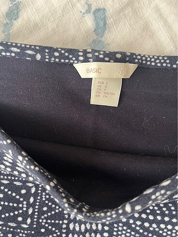 H&M H&M Lacivert Desenli Etek