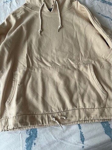 Diğer Krem Kapşonlü Sweatshirt