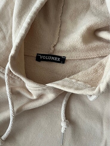s Beden Krem Kapşonlü Sweatshirt