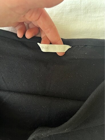 H&M H&M Likralı Siyah Mini Etek