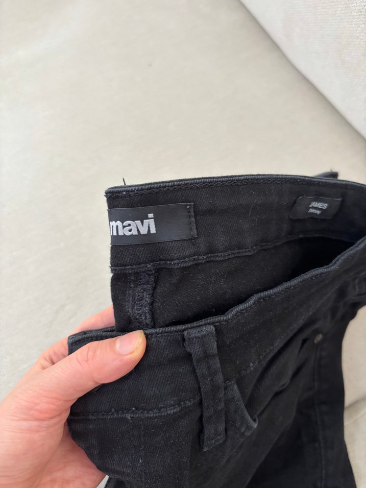 Siyah Dar Kesim Denim Erkek Pantolon - Görsel 2