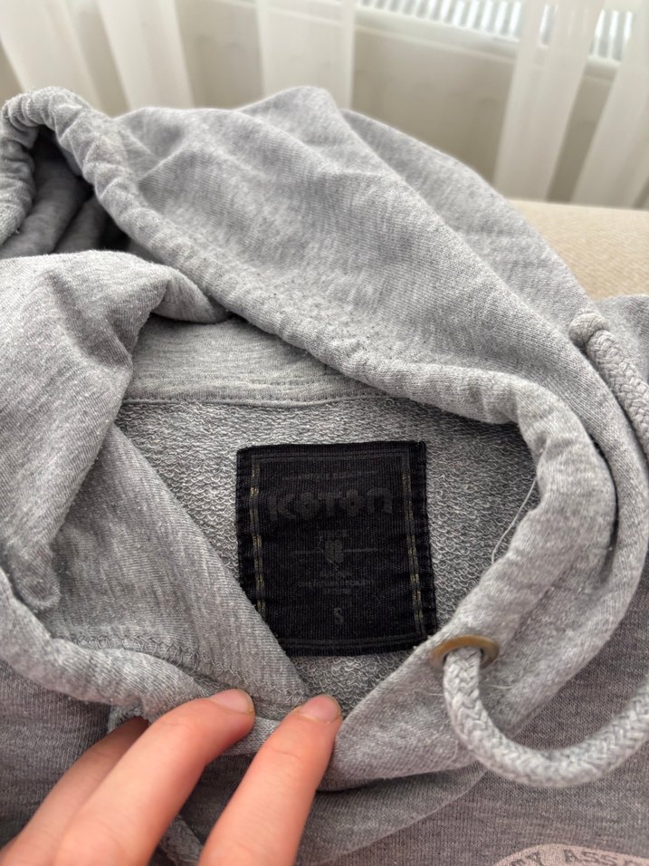 Gri Uzun Kollu  Kadın Sweatshirt - Görsel 3