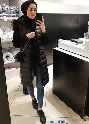 Şişme yelek mont şapkası çıkarılabilir 