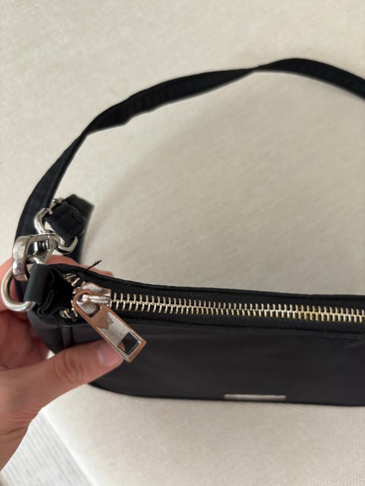 Siyah Minimalist Kadın Omuz Çantası - Görsel 3