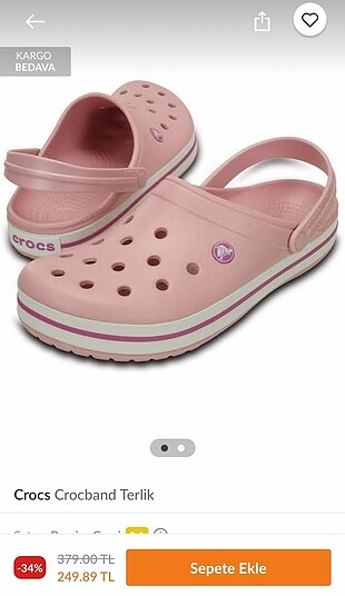 Crocs pembe