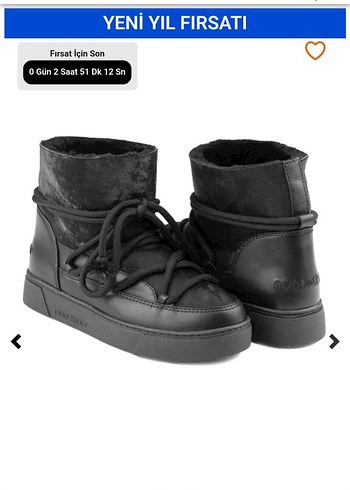 Siyah Süet Kürklü Dolgu Topuk Kadın Bot - Görsel 2