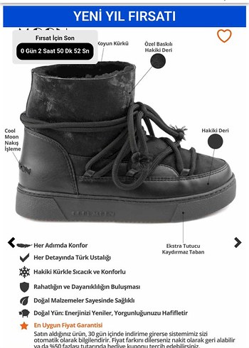 Siyah Süet Kürklü Dolgu Topuk Kadın Bot - Görsel 4