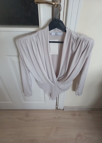 V Yaka Uzun Kollu Bluz - Görsel 3