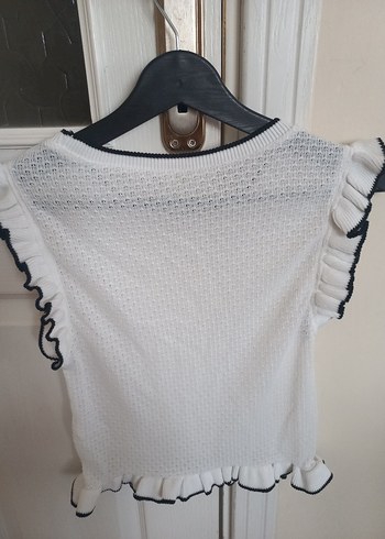 kolları fırfırlı bluz - Görsel 4